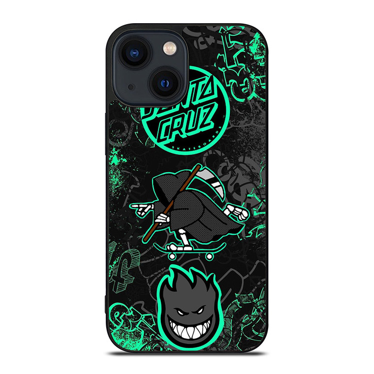 SANTA CRUZ SKATEBOARD GRIM REAPER iPhone 14 Plus Case Cover