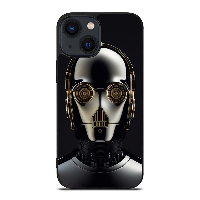 STAR WARS DROID C-3PO FACE iPhone 14 Plus Case Cover