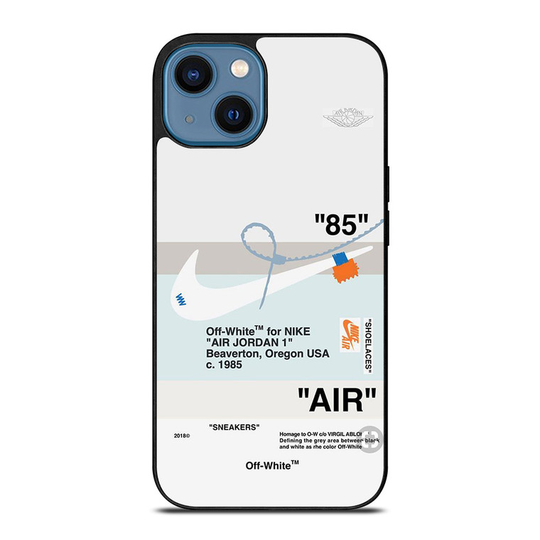 AIR JORDAN OFF WHITE NIKE SNEAKERS iPhone 14 Case Cover