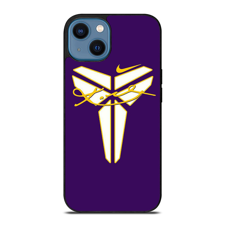 BLACK MAMBA LOGO KOBE BRYANT SIGNATURE iPhone 14 Case Cover