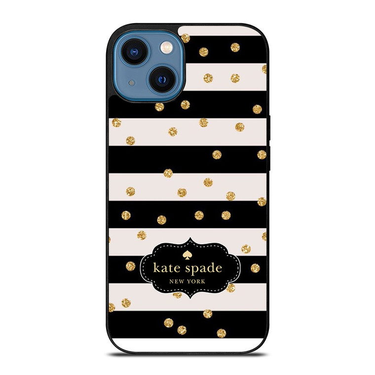KATE SPADE NEW YORK STRIP POLKADOTS iPhone 14 Case Cover