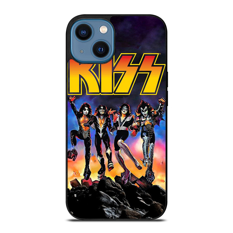 KISS BAND ROCK AND ROLL iPhone 14 Case Cover