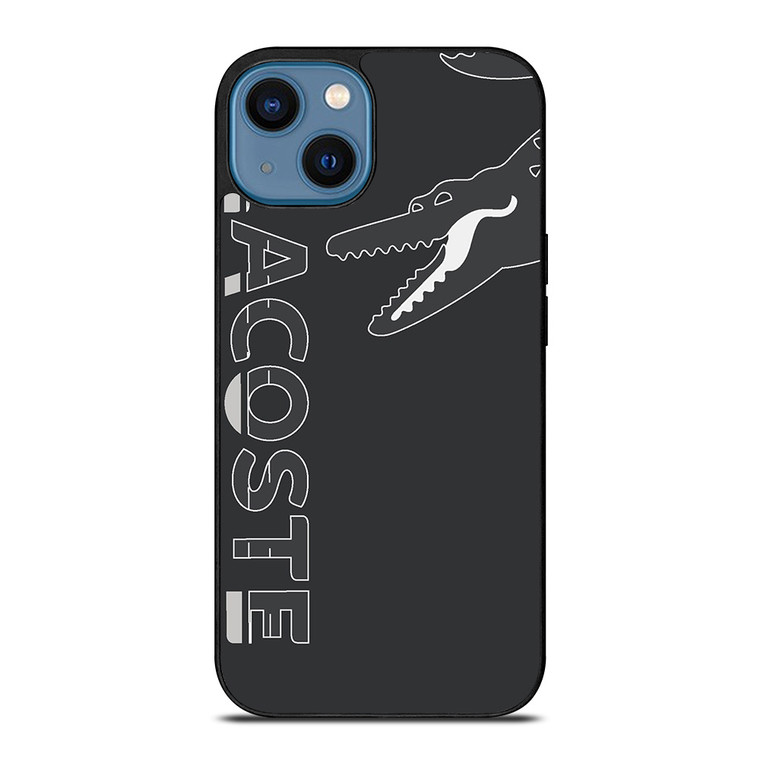 LACOSTE CROC LOGO GRAY ICON iPhone 14 Case Cover