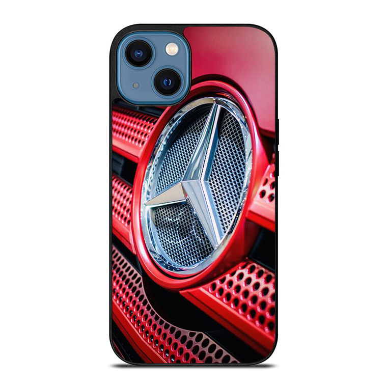 MERCEDES BENZ LOGO EMBLEM RED iPhone 14 Case Cover