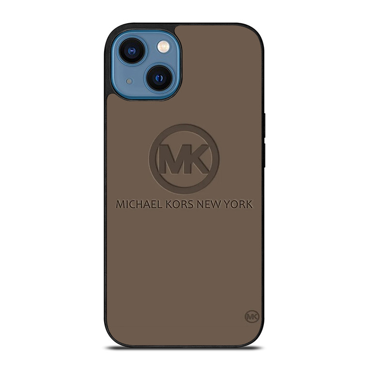 MICHAEL KORS NEW YORK LOGO BROWN iPhone 14 Case Cover