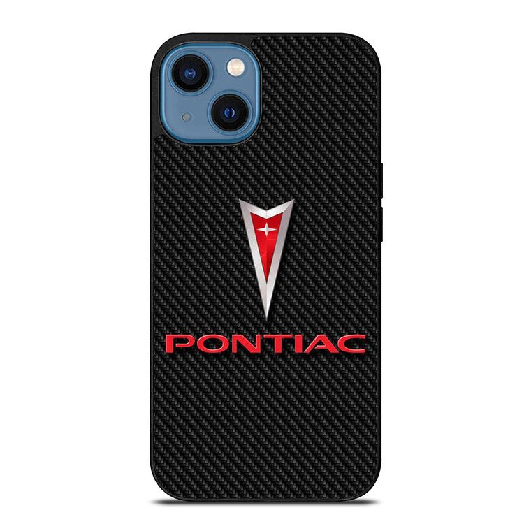 PONTIAC LOGO CAR ICON CARBON iPhone 14 Case Cover