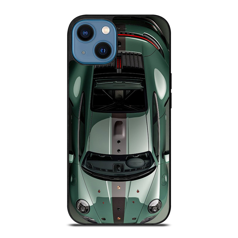 PORSCHE CAR 911 OLIVE GREEN iPhone 14 Case Cover