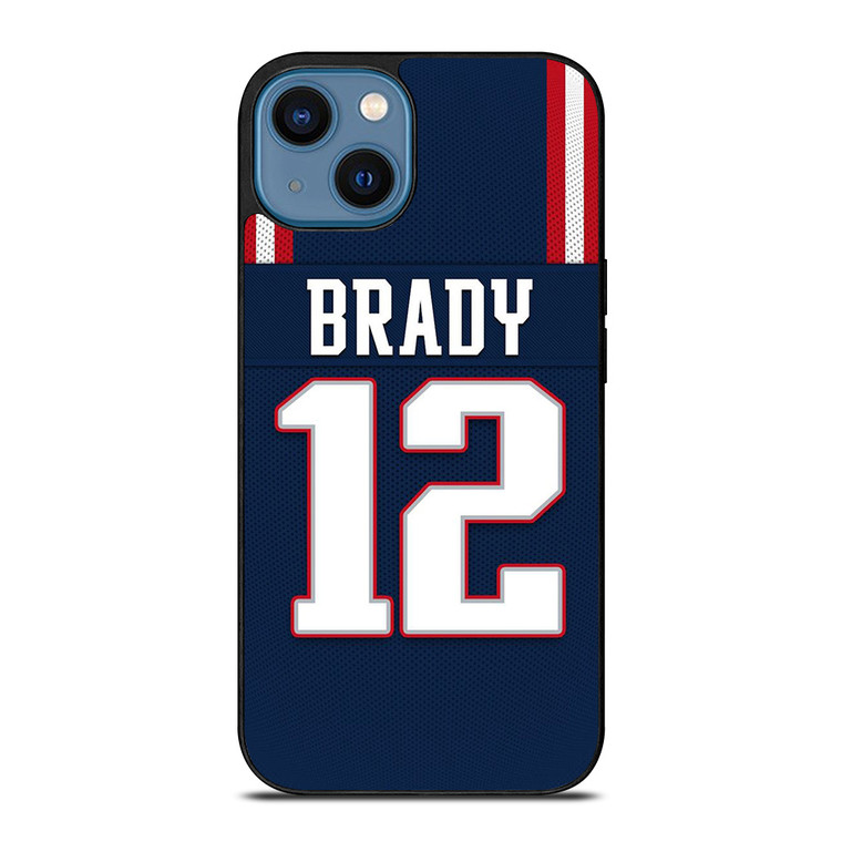 TOM BRADY NEW ENGLAND PATRIOTS 12 JERSEY iPhone 14 Case Cover