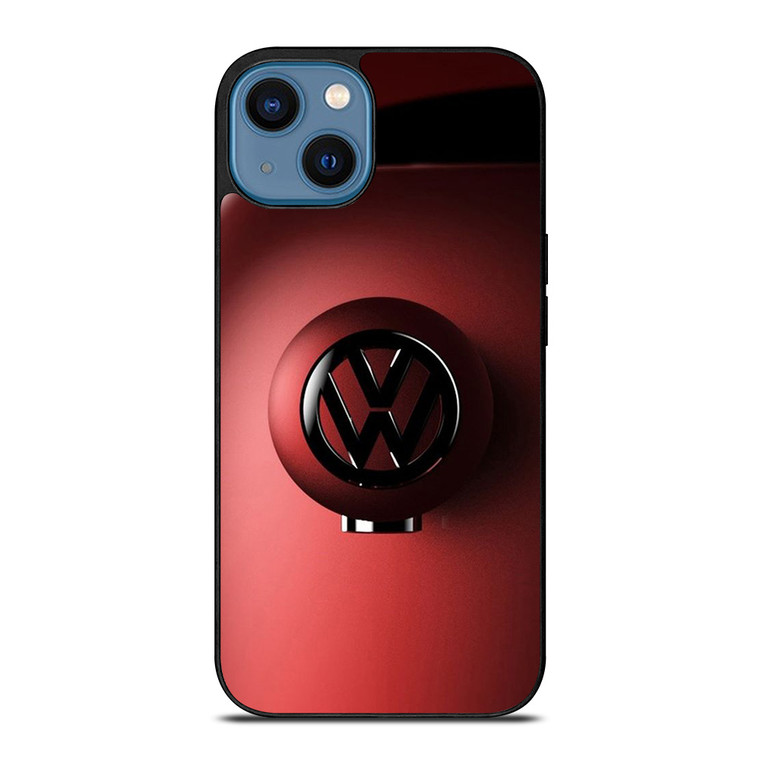 VW VOLKSWAGEN CAR LOGO RED iPhone 14 Case Cover