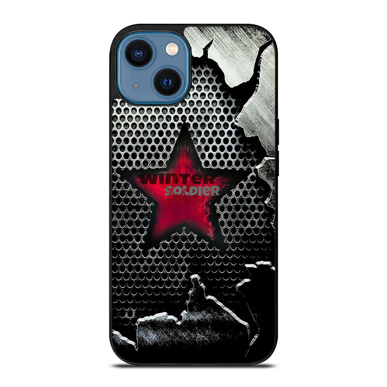 WINTER SOLDIER METAL LOGO AVENGERS iPhone 14 Case Cover