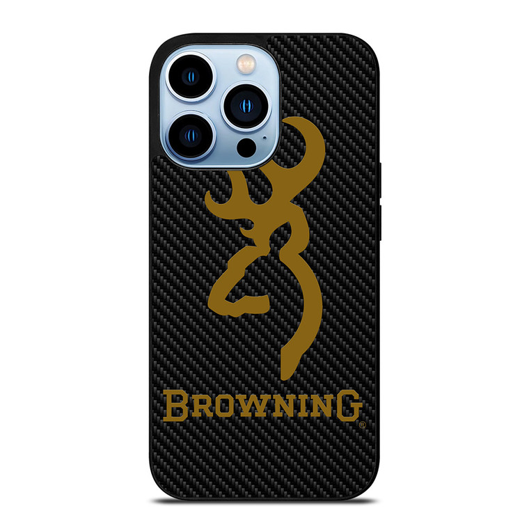 BROWNING LOGO CARBON iPhone 13 Pro Max Case Cover