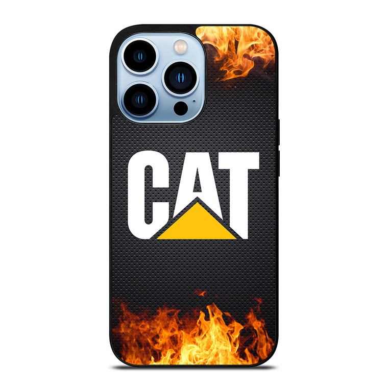 CATERPILLAR CAT TRACTOR LOGO FIRE iPhone 13 Pro Max Case Cover