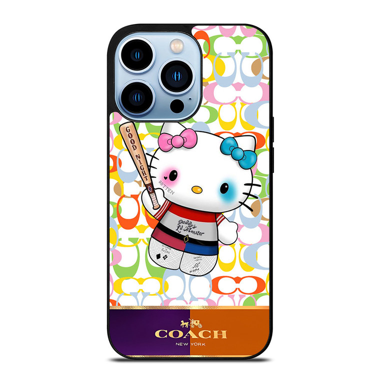 COACH NEW YORK LOGO HELLO KITTY HARLEY QUINN iPhone 13 Pro Max Case Cover