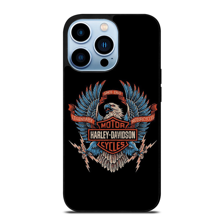 HARLEY DAVIDSON LEGENDARY MOTORCYCLES LOGO EAGLE iPhone 13 Pro Max Case Cover