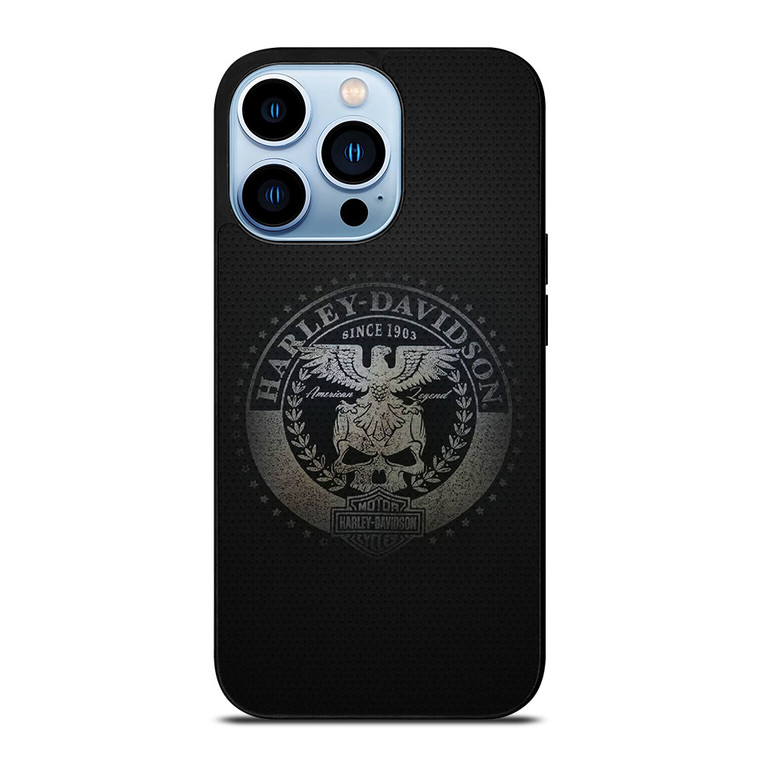 HARLEY DAVIDSON MOTORCYCLES COMPANY CARBON LOGO iPhone 13 Pro Max Case Cover