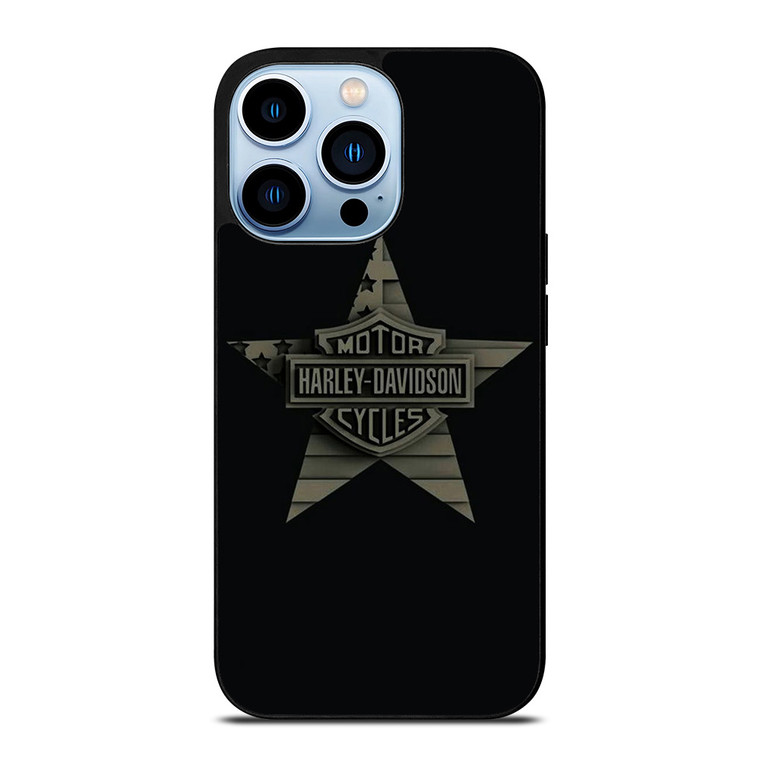 HARLEY DAVIDSON MOTORCYCLES COMPANY LOGO STAR iPhone 13 Pro Max Case Cover