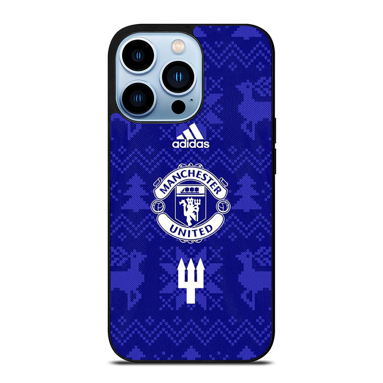 MANCHESTER UNITED FC LOGO FOOTBALL BLUE ICON iPhone 13 Pro Max Case Cover