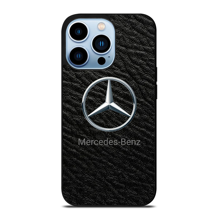 MERCEDES BENZ LOGO ON LEATHER iPhone 13 Pro Max Case Cover