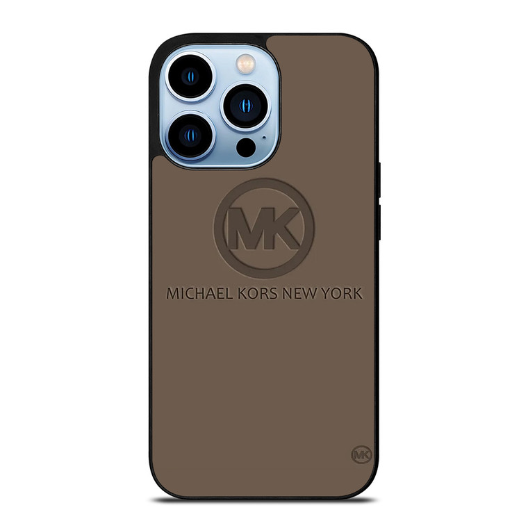 MICHAEL KORS NEW YORK LOGO BROWN iPhone 13 Pro Max Case Cover