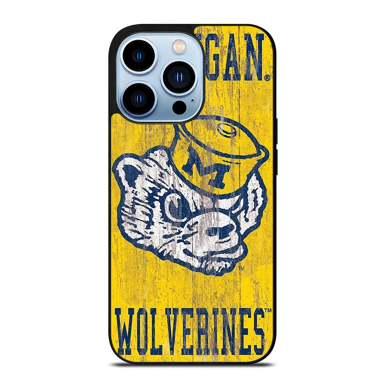 MICHIGAN WOLVERINES FOOTBALL UNIVERSITY ICON iPhone 13 Pro Max Case Cover