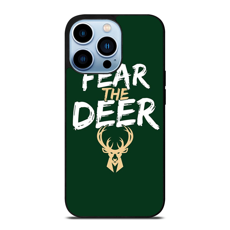 MILWAUKEE BUCKS LOGO BASEBALL FEAR THE DEER iPhone 13 Pro Max Case Cover