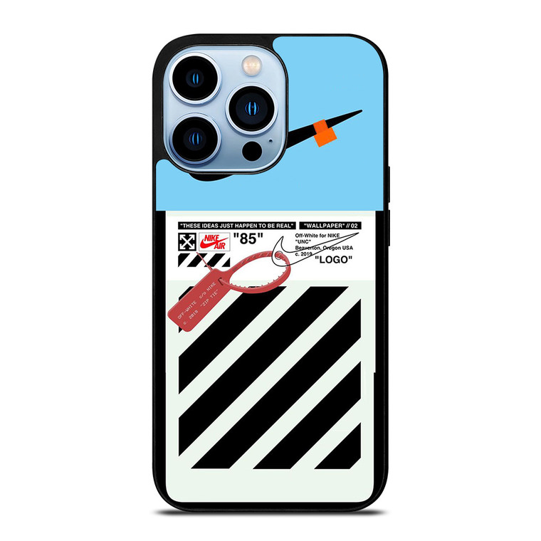 NIKE AIR JORDAN OFF WHITE BLUE WHITE iPhone 13 Pro Max Case Cover