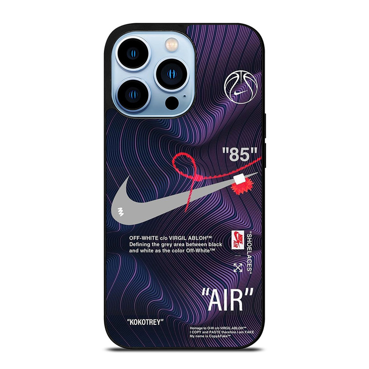 NIKE AIR JORDAN OFF WHITE PURPLE iPhone 13 Pro Max Case Cover