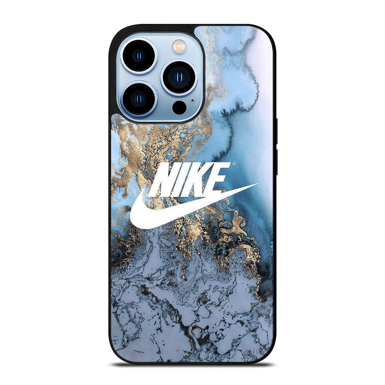 NIKE LOGO BLUE MARBLE iPhone 13 Pro Max Case Cover