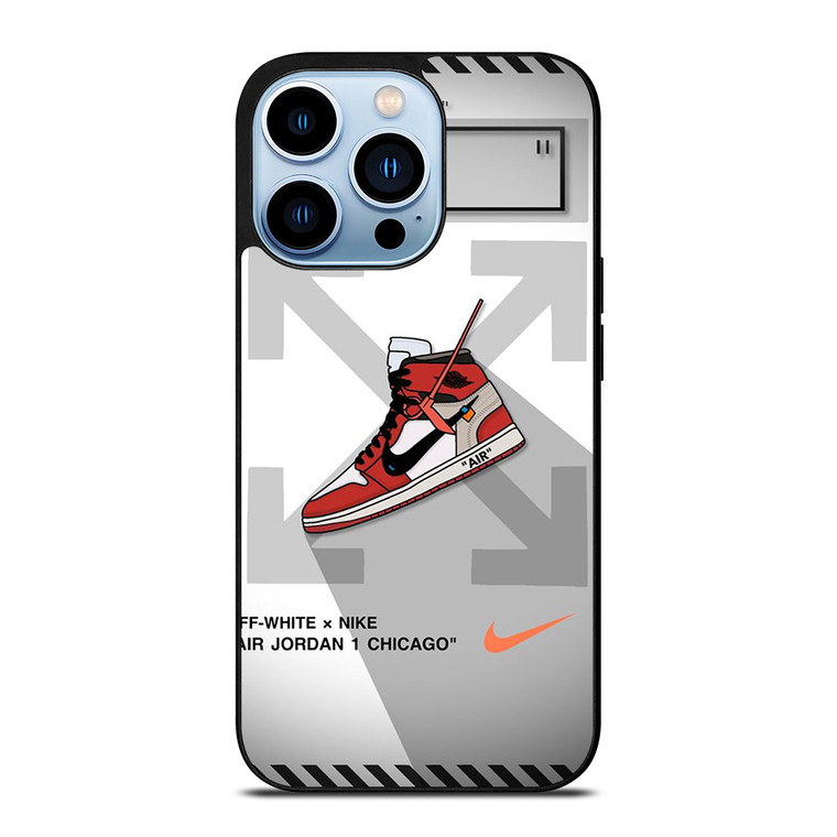 OFF WHITE NIKE AIR JORDAN CHICAGO iPhone 13 Pro Max Case Cover