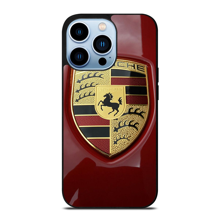 PORSCHE LOGO EMBLEM RED iPhone 13 Pro Max Case Cover