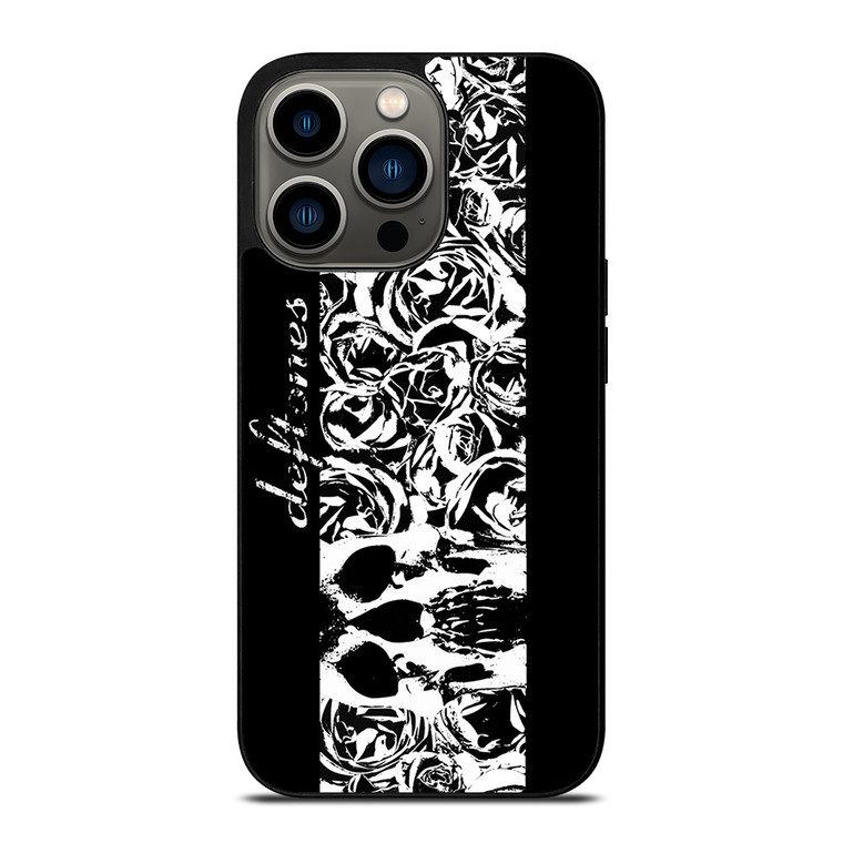 DEFTONES ROCK BAND LOGO SKULL ROSE iPhone 13 Pro Case Cover