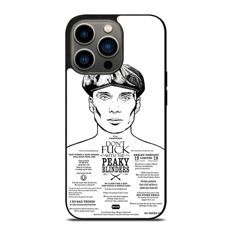 DONT FUCK WITH PEAKY BLINDERS iPhone 13 Pro Case Cover