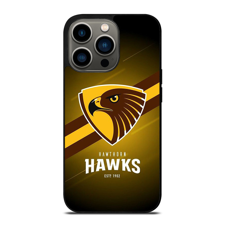 HAWTHORN HAWKS FOOTBALL CLUB LOGO AUSTRALIA TEAM iPhone 13 Pro Case Cover