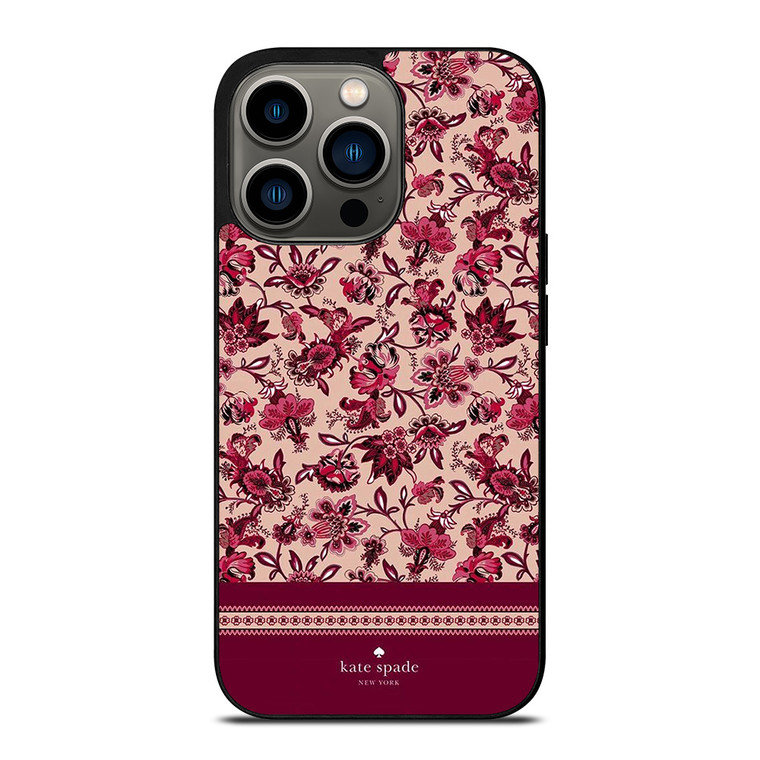 KATE SPADE NEW YORK RED FLORAL iPhone 13 Pro Case Cover