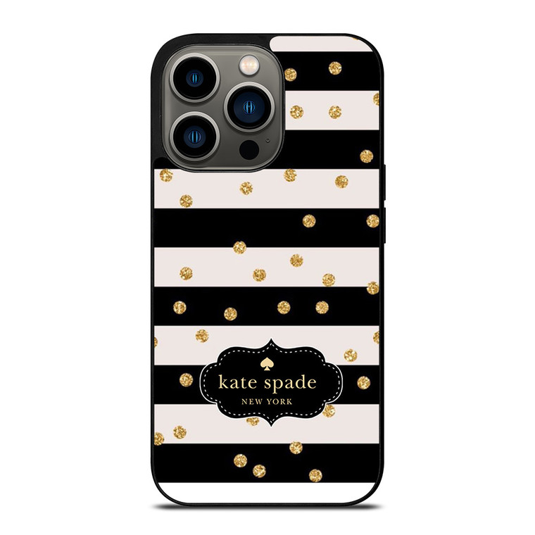 KATE SPADE NEW YORK STRIP POLKADOTS iPhone 13 Pro Case Cover