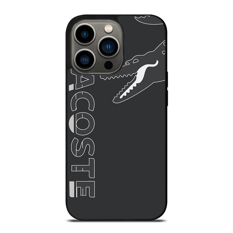 LACOSTE CROC LOGO GRAY ICON iPhone 13 Pro Case Cover