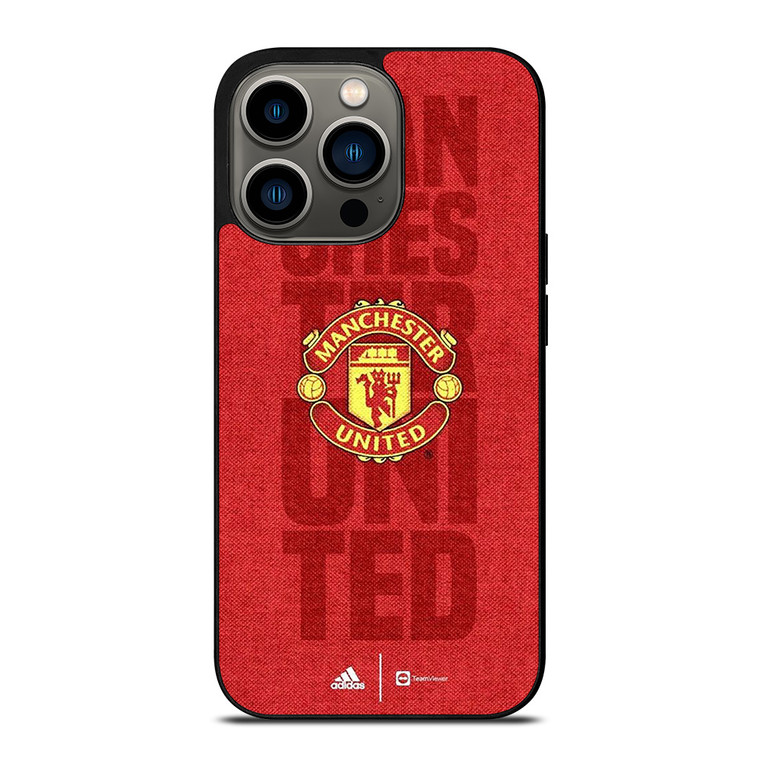 MANCHESTER UNITED FC FOOTBALL LOGO RED DEVILS ICON iPhone 13 Pro Case Cover