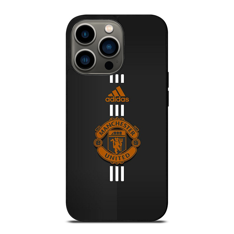 MANCHESTER UNITED FC LOGO FOOTBALL CLUB ADIDAS ICON iPhone 13 Pro Case Cover