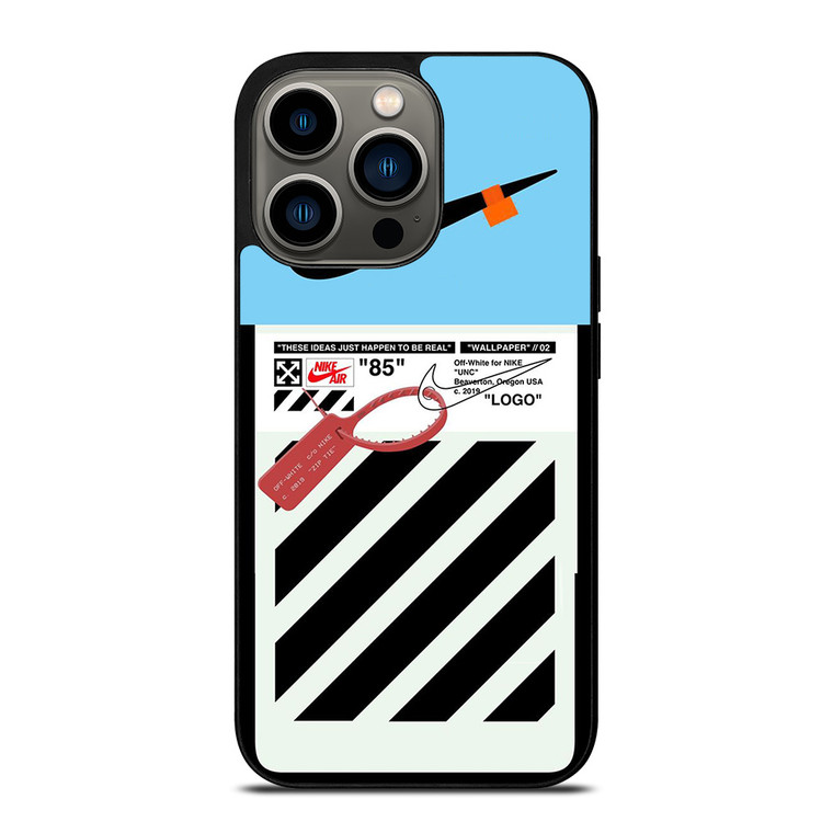NIKE AIR JORDAN OFF WHITE BLUE WHITE iPhone 13 Pro Case Cover