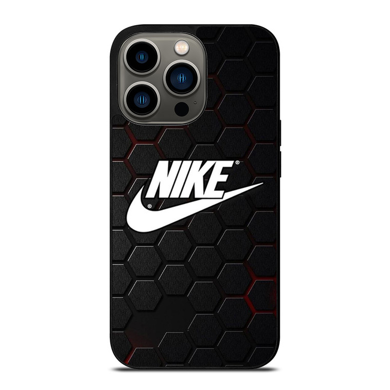 NIKE LOGO HEXAGONAL METAL iPhone 13 Pro Case Cover