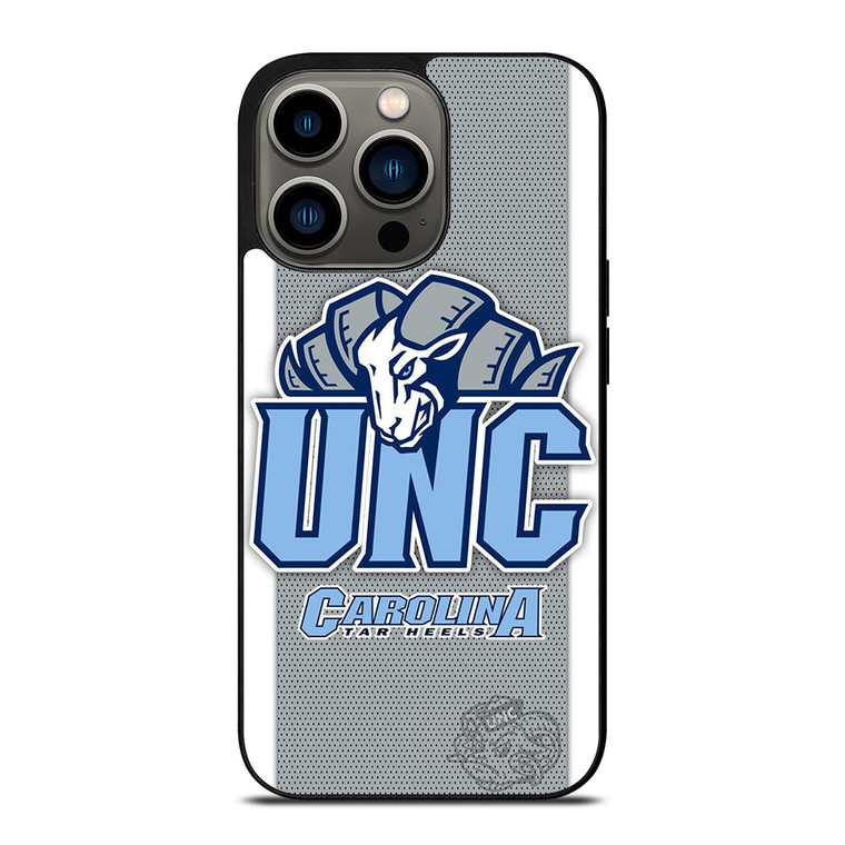 NORTH CAROLINA TAR HEELS LOGO BASKETBALL UNIVERSITY MASCOT iPhone 13 Pro Case Cover