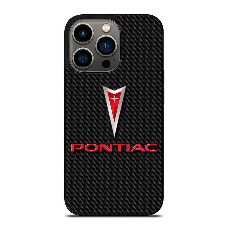 PONTIAC LOGO CAR ICON CARBON iPhone 13 Pro Case Cover