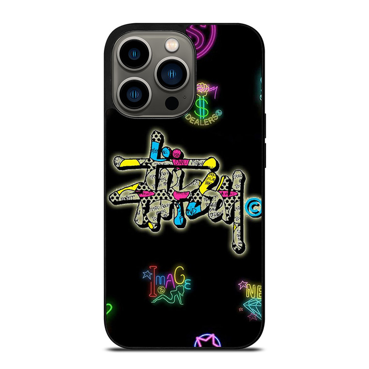 STUSSY LOGO THE DEALERS COLORFUL ICON iPhone 13 Pro Case Cover