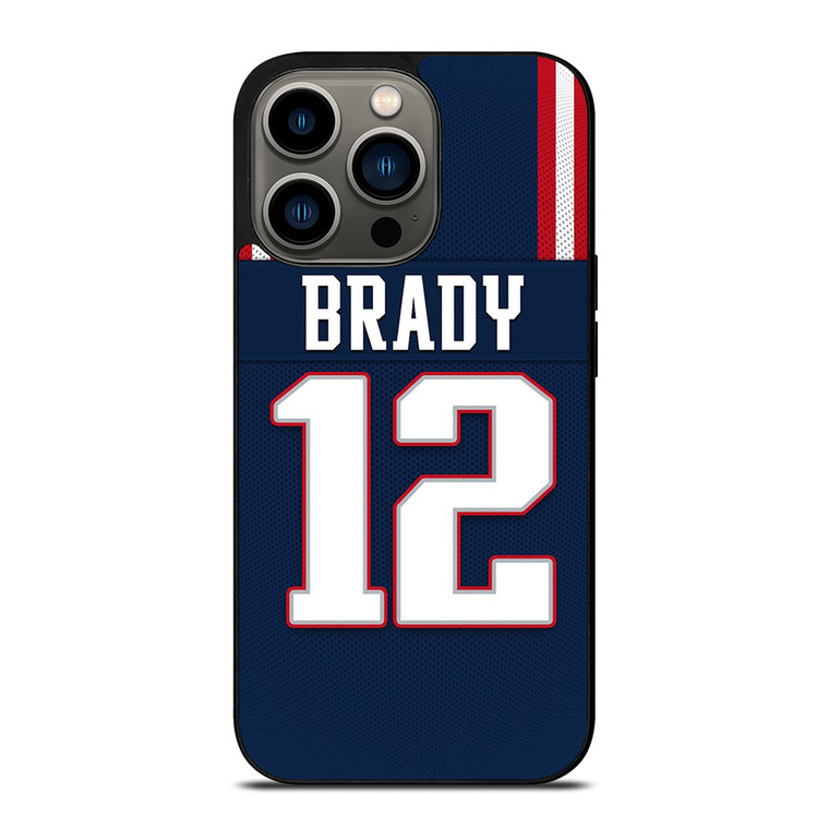 TOM BRADY NEW ENGLAND PATRIOTS 12 JERSEY iPhone 13 Pro Case Cover