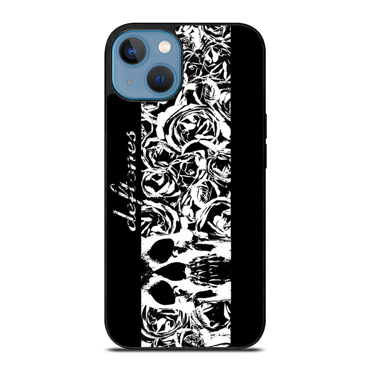 DEFTONES ROCK BAND LOGO SKULL ROSE iPhone 13 Case Cover