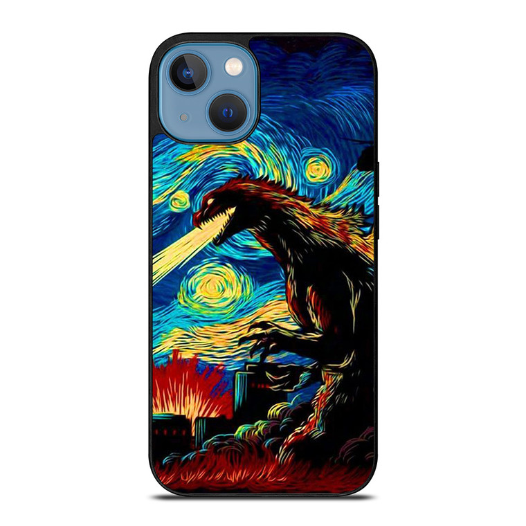 GODZILLA VAN GOGH ART iPhone 13 Case Cover