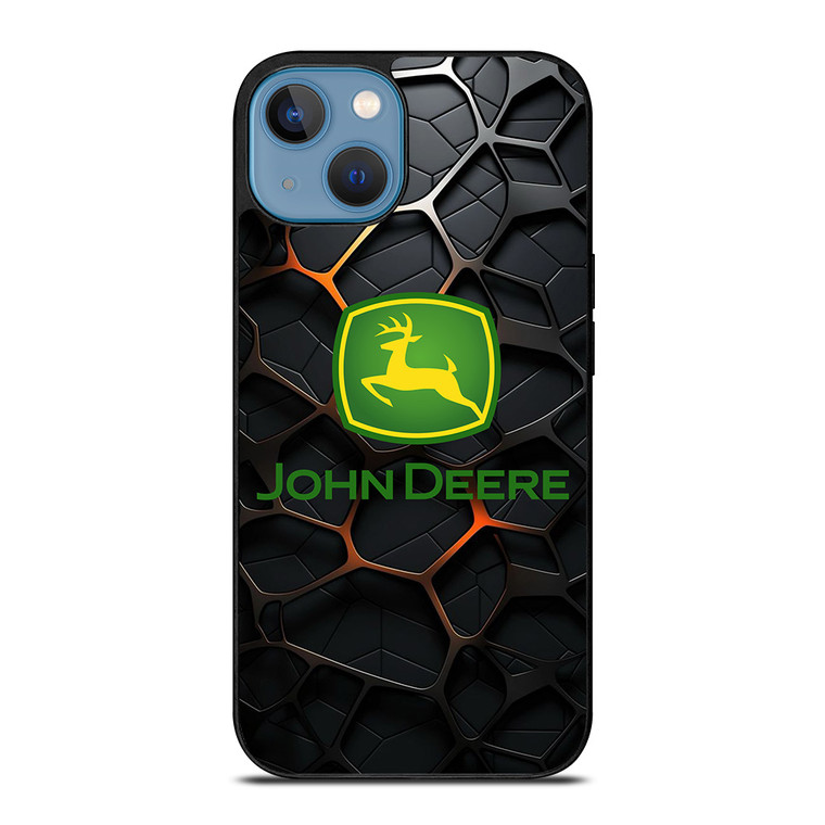JOHN DEERE TRACTOR LOGO STEEL EMBLEM iPhone 13 Case Cover