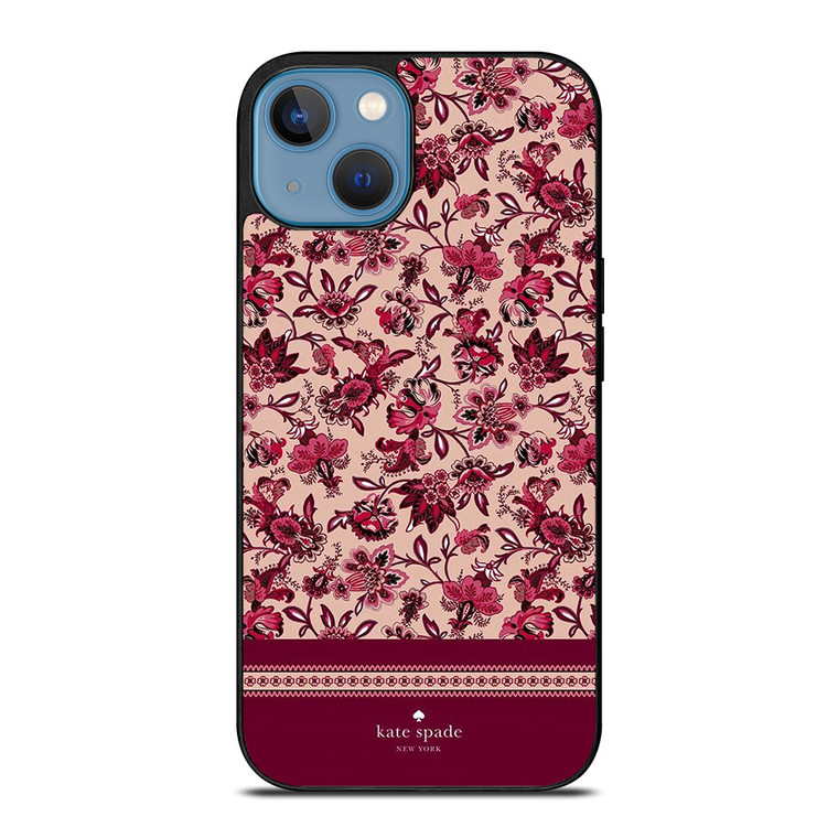 KATE SPADE NEW YORK RED FLORAL iPhone 13 Case Cover