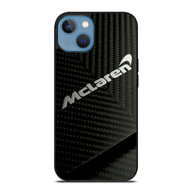 MCLAREN CAR LOGO CARBON iPhone 13 Case Cover