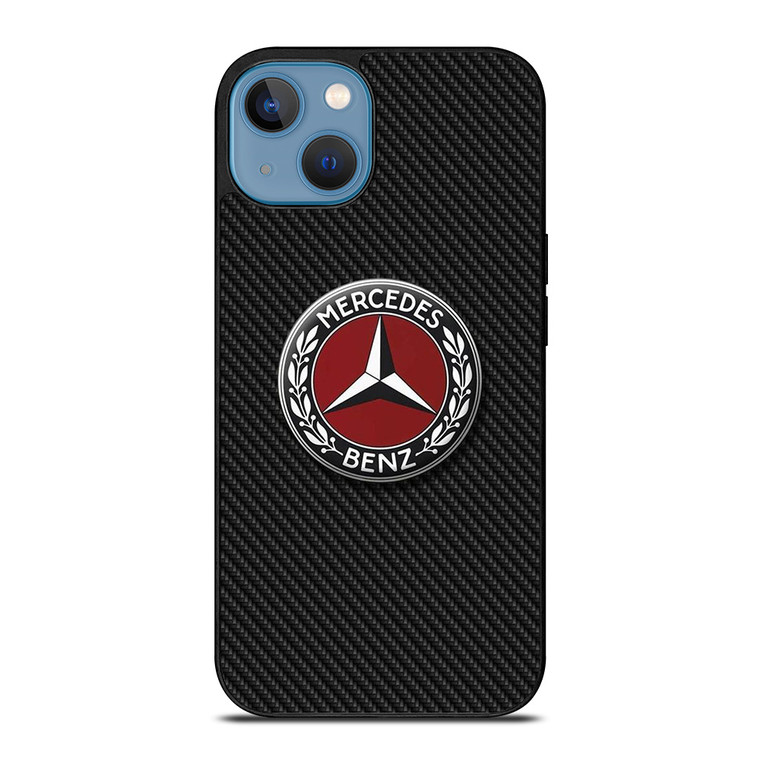 MERCEDES BENZ CLASSIC LOGO CARBON iPhone 13 Case Cover